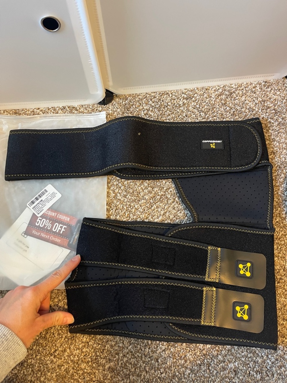 Copper Joint hip support brace for sciatica